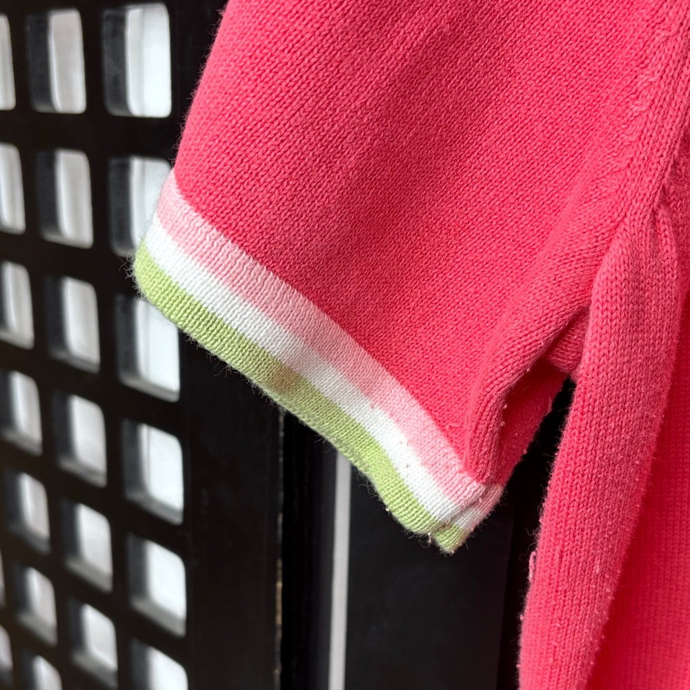 🩷 Hampshire Studio 3X Pink Polka Dot Crew Neck Sweater Pullover 🩷 - Picture 4 of 16